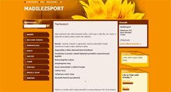 Desktop Screenshot of madilezsport.cz