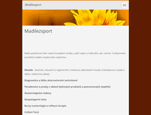 Tablet Screenshot of madilezsport.cz